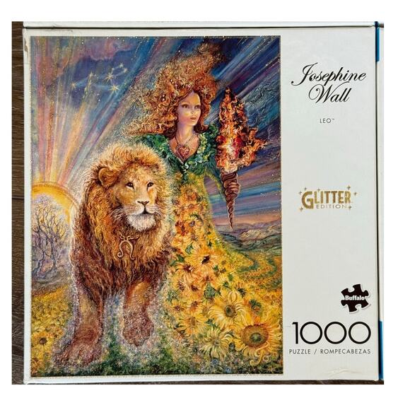 Josephine Wall Jigsaw Puzzles 4 Glitter 1000 Piece Winter Butterflies Leo Pink - Picture 5 of 6